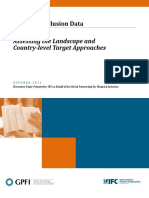 Financial Inclusion Data: Assessing The Landscape and Country-Level Target Approaches