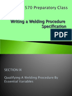 Writing A Welding Procedure Specification