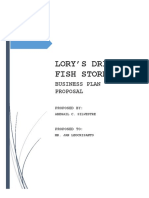 Lory'S Dried Fish Store: Business Plan Proposal