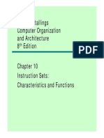 William Stallings Computer Organization and Architecture 8 Edition Instruction Sets: Characteristics and Functions