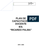 Plan de Capacitacion Docente