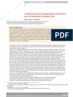 Safety of Stenting and Endarterectomy for Asymptomatic Carotid Artery Stenosis