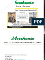 ASTM E74 and Uncertainty Calculation Example