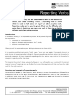 Reporting Verbs: Learning Guide