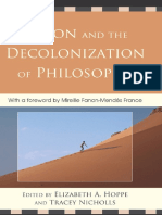 Frantz Fanon - Fanon and The Decolonization of Philosophy