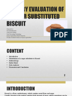 Sensory Evaluation of A Sugar Substituted Biscuit