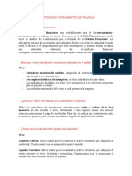 Cuestionario Fundamentos de Finanzas