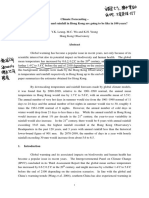 Climate Forecasting –HKO future 100 years