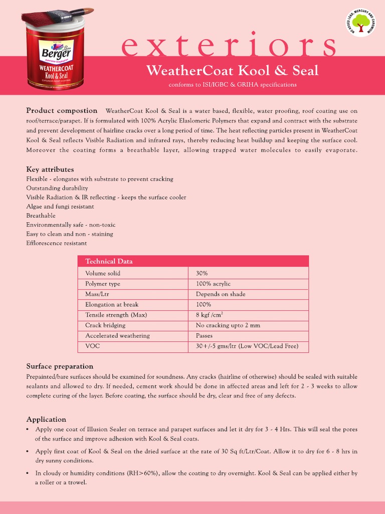 DataSheet Kool&seal PDF