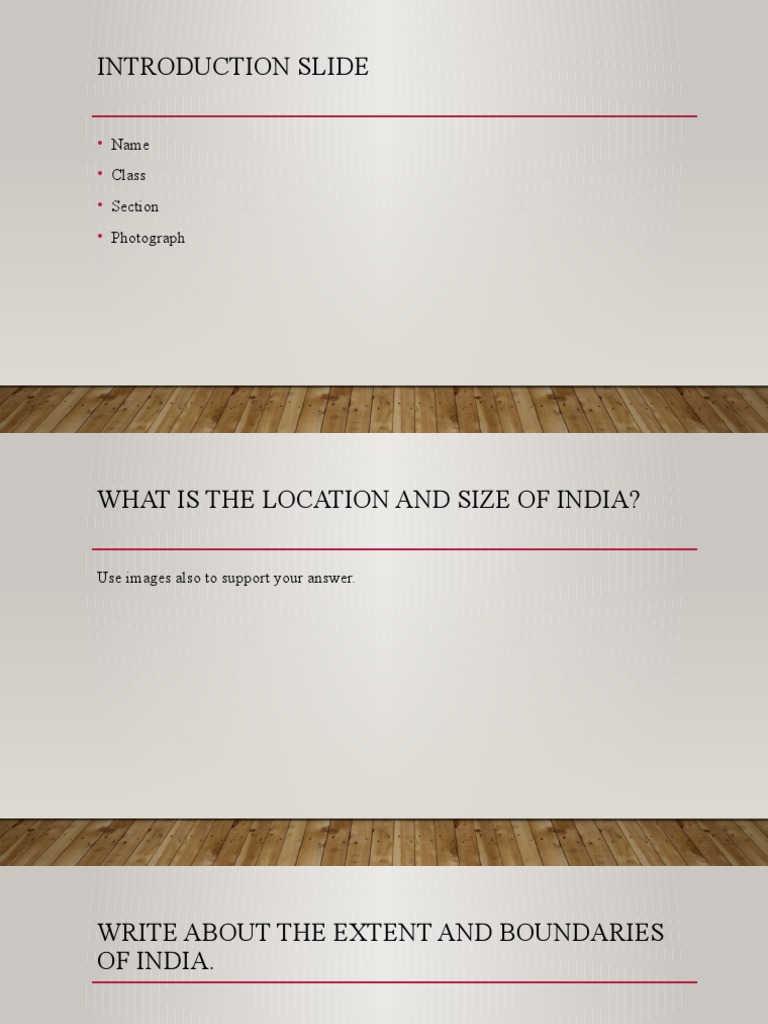 Introduction Slide: Name Class Section Photograph | PDF
