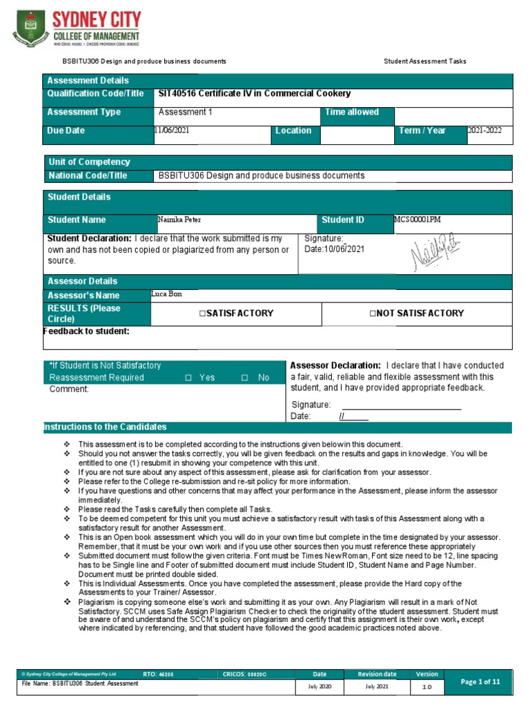 Bsbitu306 Assessment Task 1 Pdf Microsoft Power Point Paragraph