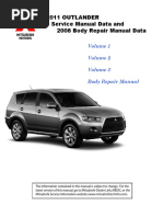 2011 Outlander Service Manual Data and 2008 Body Repair Manual Data