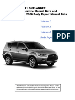 2011 Outlander Service Manual Data and 2008 Body Repair Manual Data