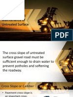7-4 Grading and Maintenance of Untreated Surface 7-4 Grading and Maintenance of Untreated Surface