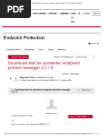 Link For Symantec Endpoint Protect Manager 12.1.5 - Endpoint Protection