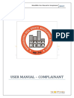 Maharera User Manual For Complainant