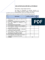 Cuestionario de Autoevaluación de La Tutoria Ii