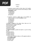 Tybms Regular Exams Operations Research Set 1