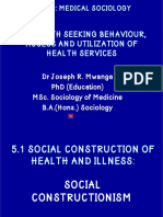 Online Teaching SO 100 5.0 Health Seeking Behaviour, Access, and Utilization of Health Services (For 16. 06. 2020) - Latest Version