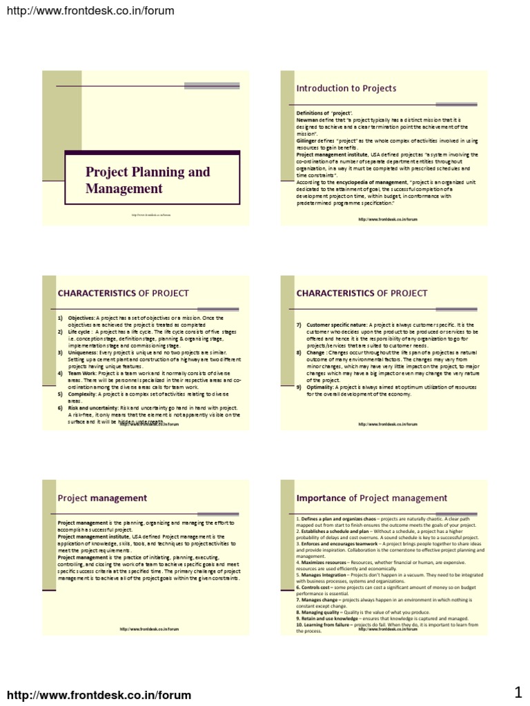 Project Management Essentials Guide | PDF | Net Present Value ...