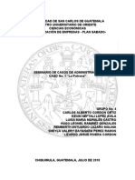 Caso 1 - La Patrona - Administración