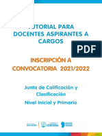 Inscripción de Aspirantes J IP 2021 2022