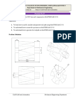 BE Mechanical Subject-CAD/CAM and Automation: Practical No. 07