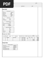 Pile Analysis Summary:: Input Data