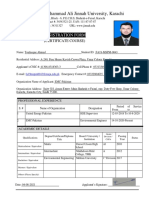Jinnah University Registration Form
