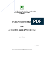Evaluation Instrument For High School