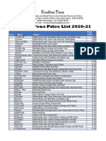 Plastic Price List Dealer 2020-21 Export