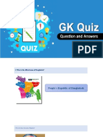 G.K Olympiad Questions.
