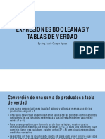 Expresiones Booleanas y Tablas de Verdad