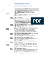 1st QTR Assessment Schedule Grade I