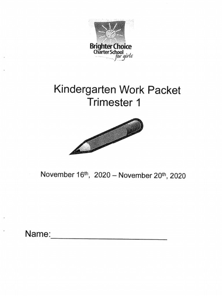 Kindergarten Work Packet Week Of 11.16.20 | Pdf
