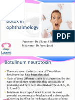 Botox in Ophthalmology: Presenter: DR Vikram S Nakhate Moderator: DR Preeti Joshi