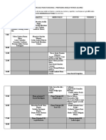 Horario de Clase Piano Funcional I