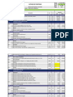 Listado de Partidas Comedores y SSHH STD2