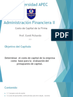 Conferencia No. 3. Costo de Capital de La Firma. Adm. Finaciera II. Prof. Esmil PIchardo