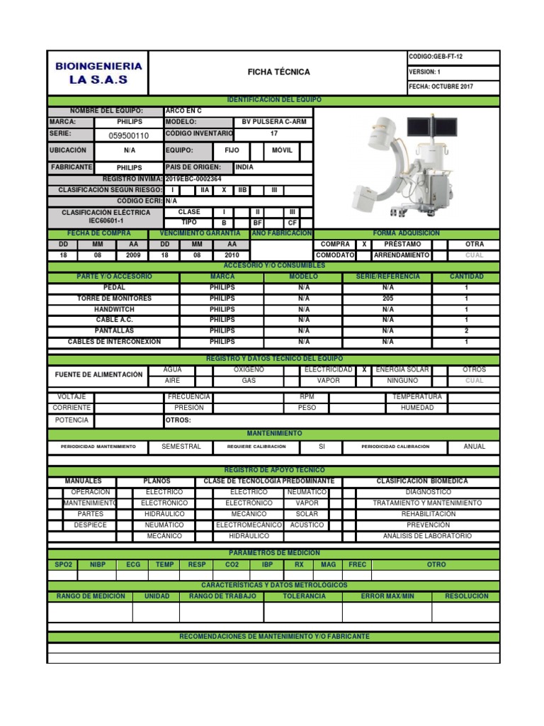 Ficha T cnica PDF Electricidad Ingenieria El ctrica