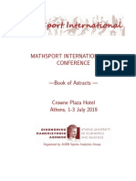 Math Sport 2019 Book of Abstract