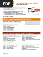 CPIM Learning System Module Content | PDF | Supply Chain
