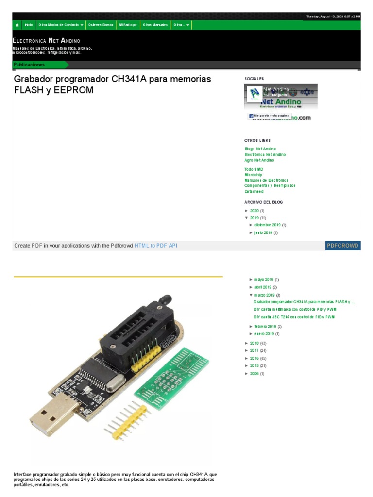 Grabador Programador Ch341a P | PDF | Microsoft Windows | Ingeniería ...