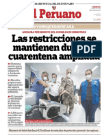 Las Restricciones Se Mantienen Durante Cuarentena Ampliada: #Yomequedoencasa