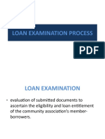 Loan Examination Process