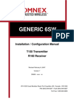 Generic 6Sw: Installation / Configuration Manual T150 Transmitter R160 Receiver