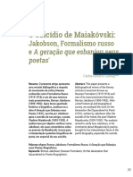 O Suicidio de Maiakovski Jakobson Formal