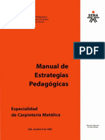 Manual de estrategias pedagógicas para la especialidad de carpintería metálica (SENA