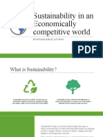Sustainability in An Economically Competitive World: Sustainable Living