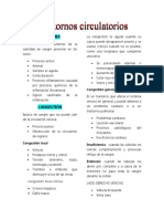 Trastornos circulatorios: hiperemia, congestión y edema